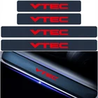 4 шт.лот 4D углеродное волокно автомобильный Стайлинг VTEC эмблема защита порога двери наклейки для Honda Civic Accord Odyssey Spirior CRV