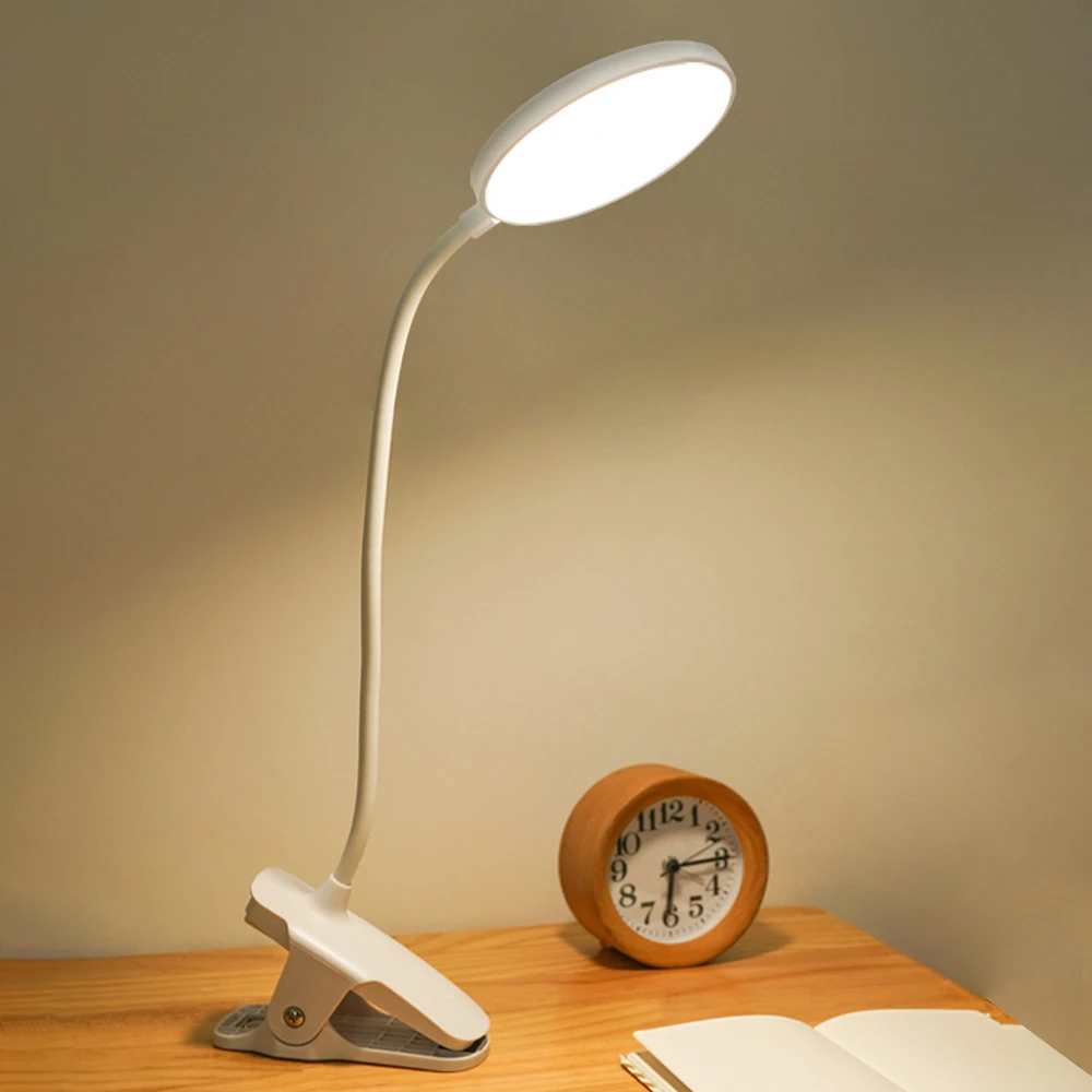 Светодиодный настольный светильник с гусиной шеей перезаряжаемый светодиодный