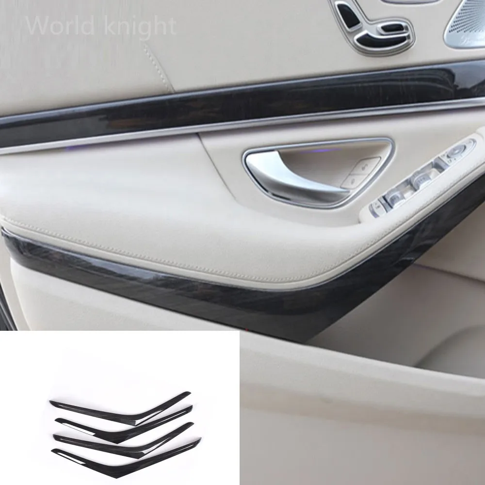 

4pcs For Mercedes benz W222 S Class S320 2014-2017 Car-styling Car Interior Door Decoration Strips Trim