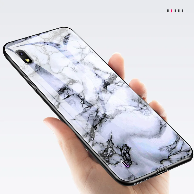 Закаленное Стекло чехол для samsung Galaxy A10 A80 A90 A6S A8S A20 A30 A40 A50 A70 J4 плюс M10 M20 M30 S8 S9 S10+ защитный чехол