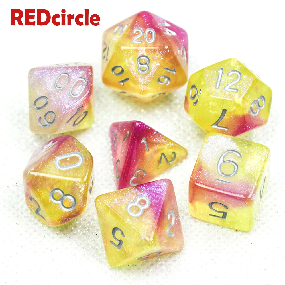 7 шт./компл. DND ролевая игра с уникальным эффектом Вселенная Галактика цифровые