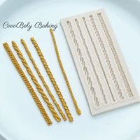 long lace diy silicone fondant molds for baking cake decorating tools pastry fondant mould chocolate biscuits cookies kitchen