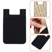 cell phone holder id card business card holder slim case paste on the back credit card wallet adhesive sticker for women men