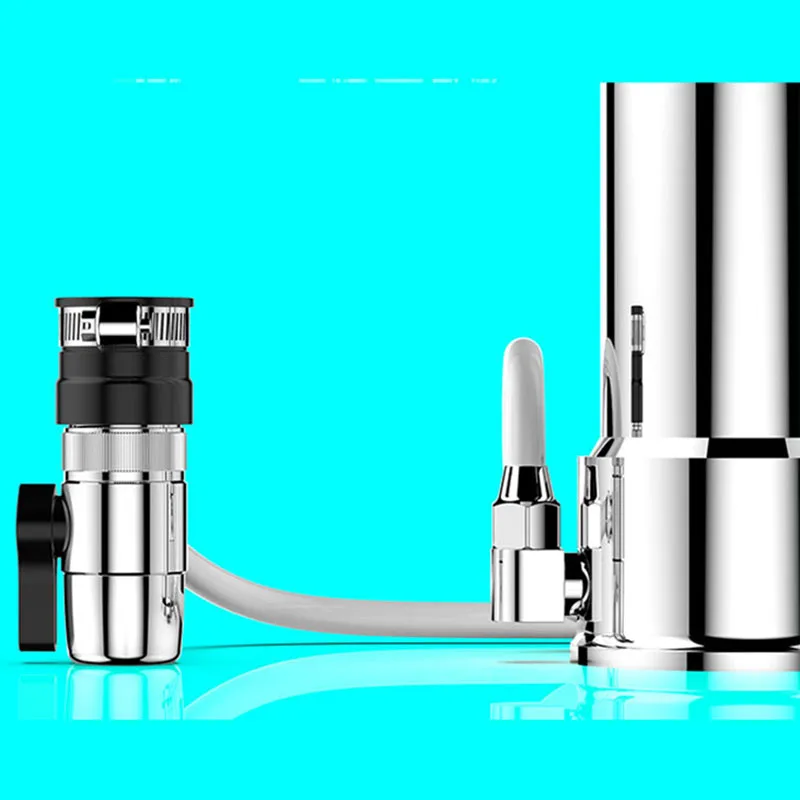Water Filter Desktop Stainless Steel Purifier Faucet Healthy Ceramic Cartridge Kitchen Tap | Бытовая техника