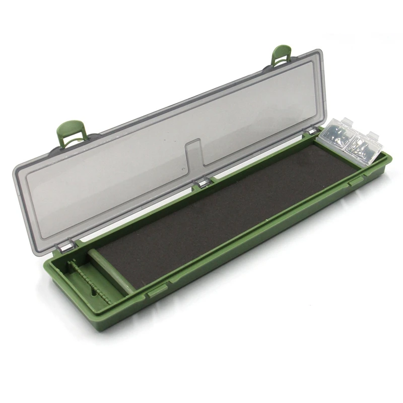 

Carp Fishing Tackle Box Hair Rig Wallet Carp Fishing Rig Box Stiff Hair Rig Board Storage Box for Fishing Line