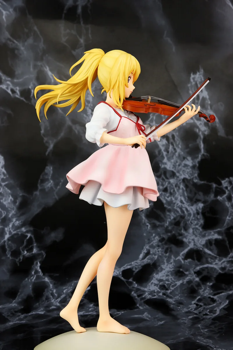 Японская экшен ваша лежа в апреле Kaori Miyazono скрипка мультяшная кукла ПВХ фигурка