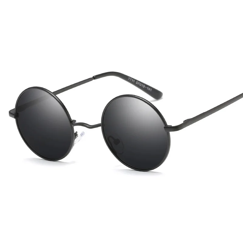 

Мужские зеркальные солнцезащитные очки, круглые винтажные брендовые дизайнерские очки в стиле ретро с покрытием UV400, 2021