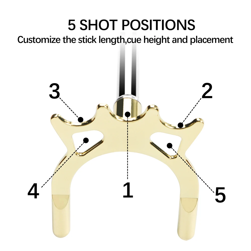 Бильярдный кий 35 см новый Кий с мостиком латунной мостовой головкой прочный для