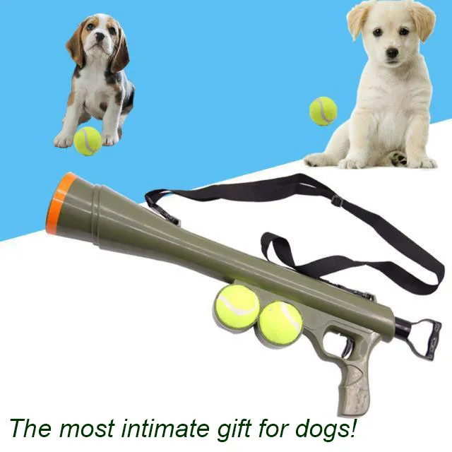 

Tennis Ball Launcher Gun Pet Dog Toy Ball Tennis Launcher Gun Remote Quick Sight Educational Training Toy