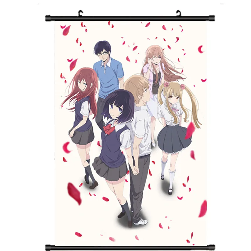 2020-January Japanese Anime Scum's Wish Yasuraoka Hanabi Minagawa Akane Home Decor Decorative Pictures Wall Scroll Poster | Дом и сад
