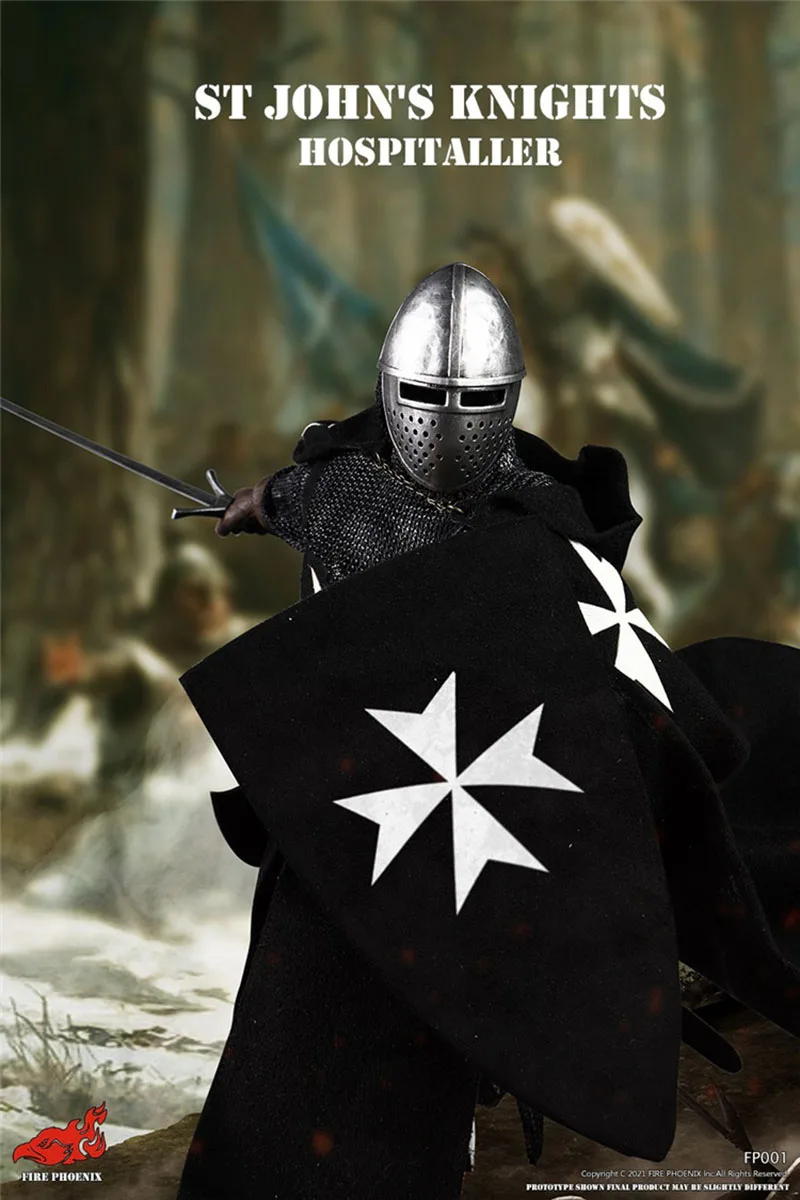 

FIRE PHOENIX FP001 1/6 JOHN'S KNIGHT HOSPITALLER Figure Model 12'' Male Action Doll Full Set Toy