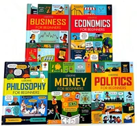 5pcsset usborne money business economics philosophy politics for beginners kids english picture book hard cover age 10 to 13