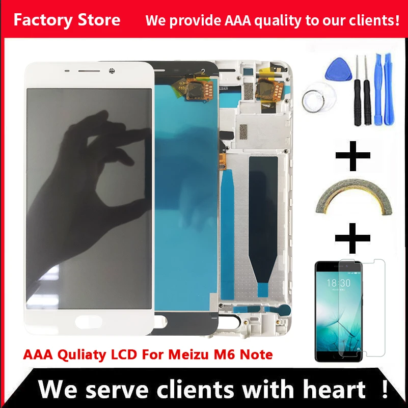 ЖК-дисплей Q & Y QYJOY 5,5 дюйма для MEIZU M6 Note, ЖК-экран + дигитайзер, сенсорный экран для MEIZU M6 Note