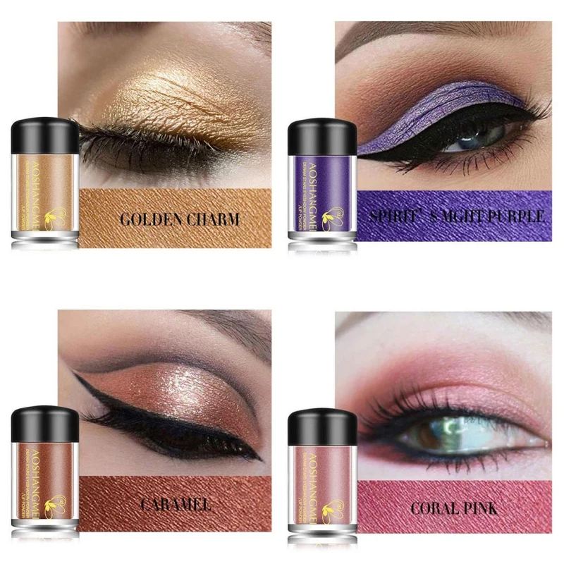 2020 Новые водонепроницаемые блестящие тени для век Палетка теней с алмазным