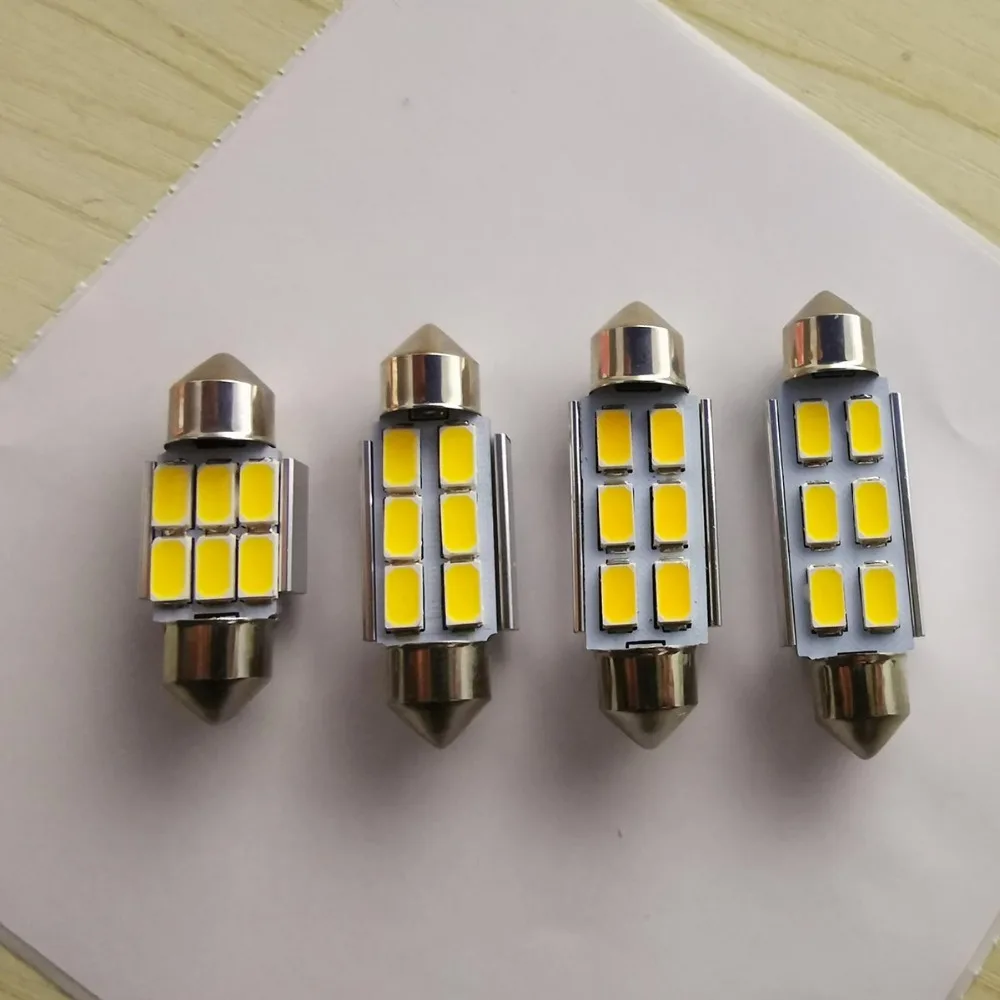 Festoon CANBUS 31 мм 36 39 41 C5W 5630 5730 2/4/6 светодиодный SMD Интерьер теплый белый желтый