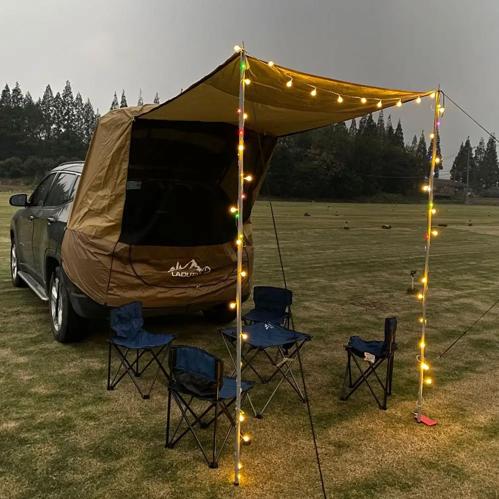 

Car Truck Tent Sunshade Rainproof For Outdoor Self-driving Tour Barbecue Camping Car Tail Extension Tent Outdoor Car Trunk Tent