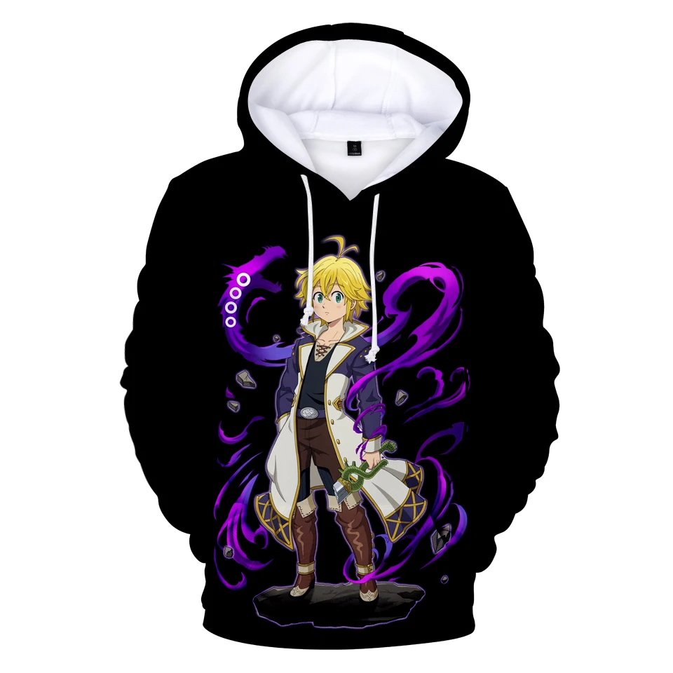 2019 New Nanatsu No Taizai 3D Hoodies Men/Women Fall Winter Harajuku Hoody Casual Anime Sweatshirt Hoodie | Мужская одежда
