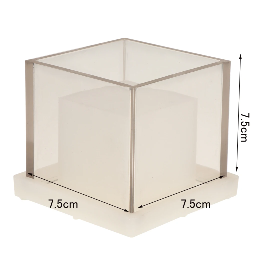 

Square Hollow Cube Candle Making Moulds DIY Handmade Aromatherapy Candle Scented Candle Dried Flower Mold Tools