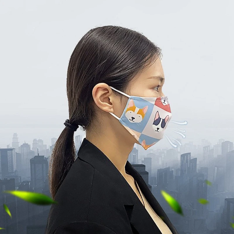 

Dustproof Printed Mask Summer New Sunscreen Men Women 3D Pattern Outdoor Riding Breathable Adjustable Fashion Accessories Mask