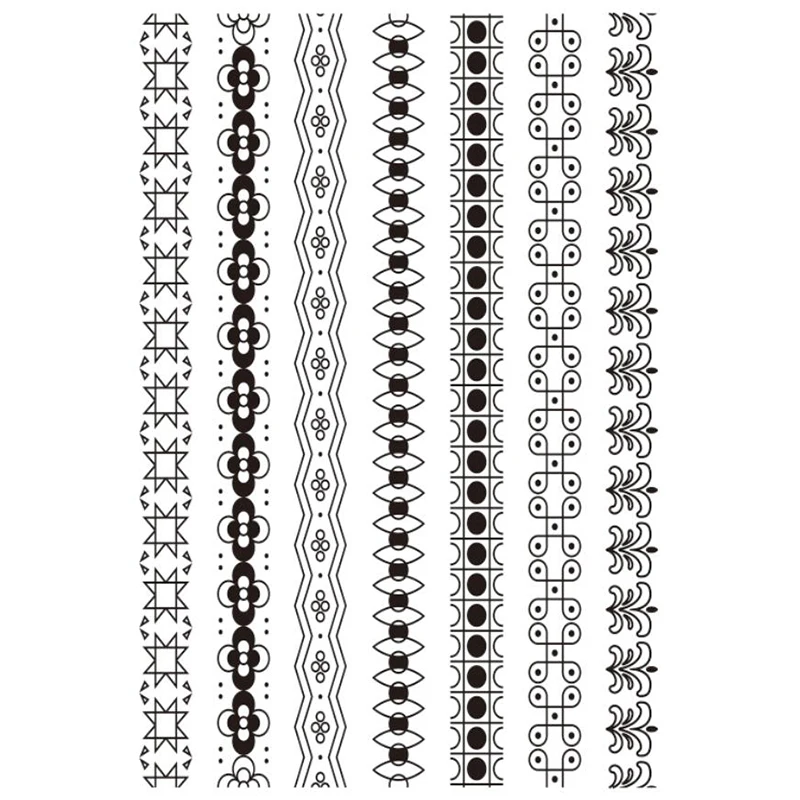 Eno штампы для скрапбукинга 7 геометрических краев|Штампики| |