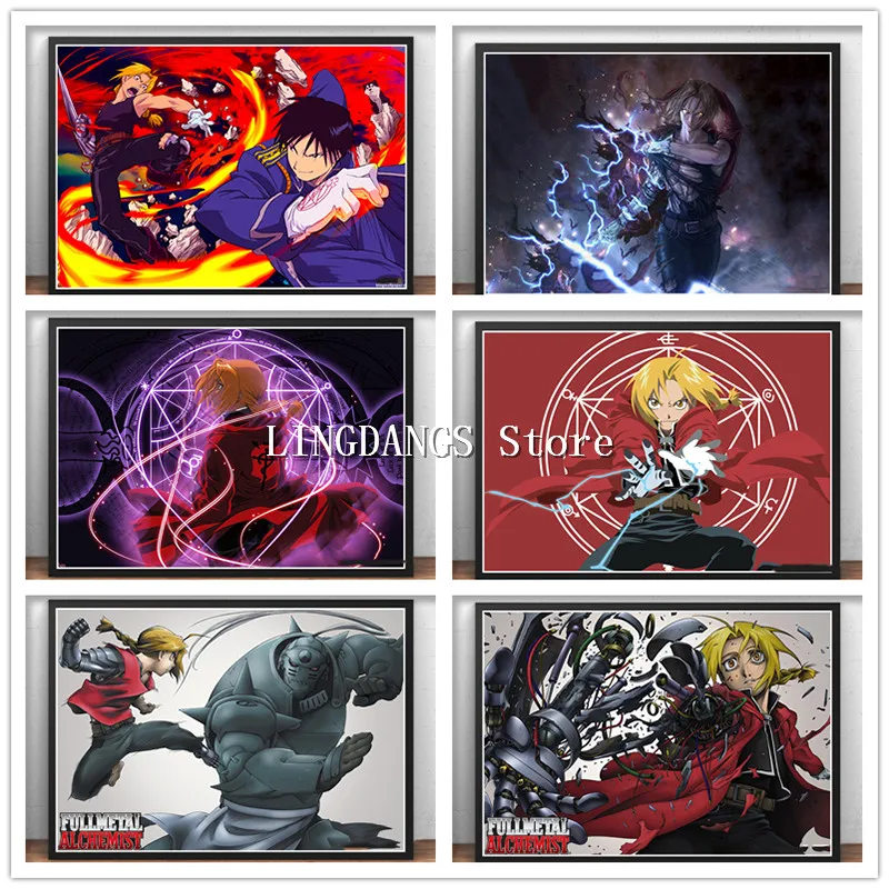 5D DIY алмазная живопись аниме Стальной Алхимик из мультфильмов мозаичная картина