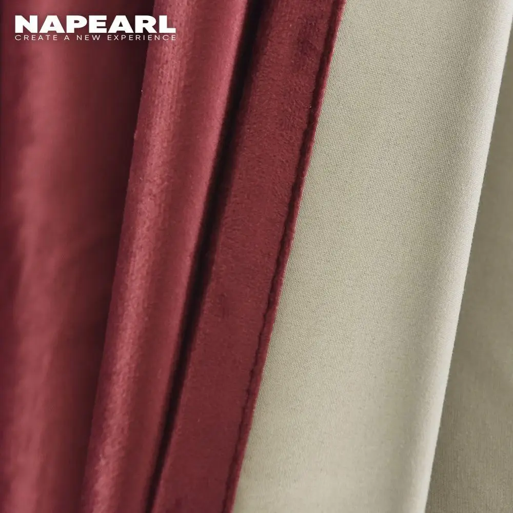 

NAPEARL 1 PC 100% Blackout Curtain Solid Color Design Modern Elegant Velvet Cortinas For Bedroom Balcony Hotel