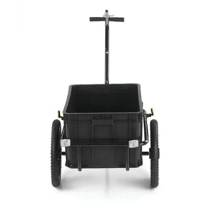 16-дюймовый большой колесный велосипедный прицеп с дождевиком грузовой вагон