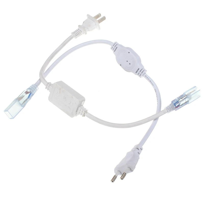 

Plug Socket With 2 Pins For 5050 SMD LED Strip Light Bar AC220V Lamp Light Strips Accessories Plug US/EU