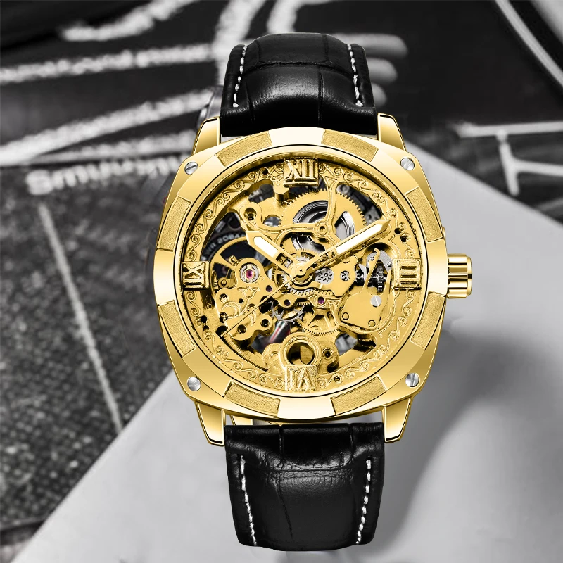 Лидирующий бренд Роскошные FORSINING для мужчин автоматические механические часы