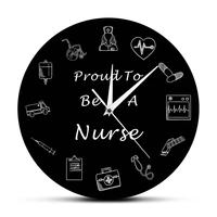pround to be nurse wall clock nursing medical equipments rn healthcare clock watch hospital decor nurse student graduation gift