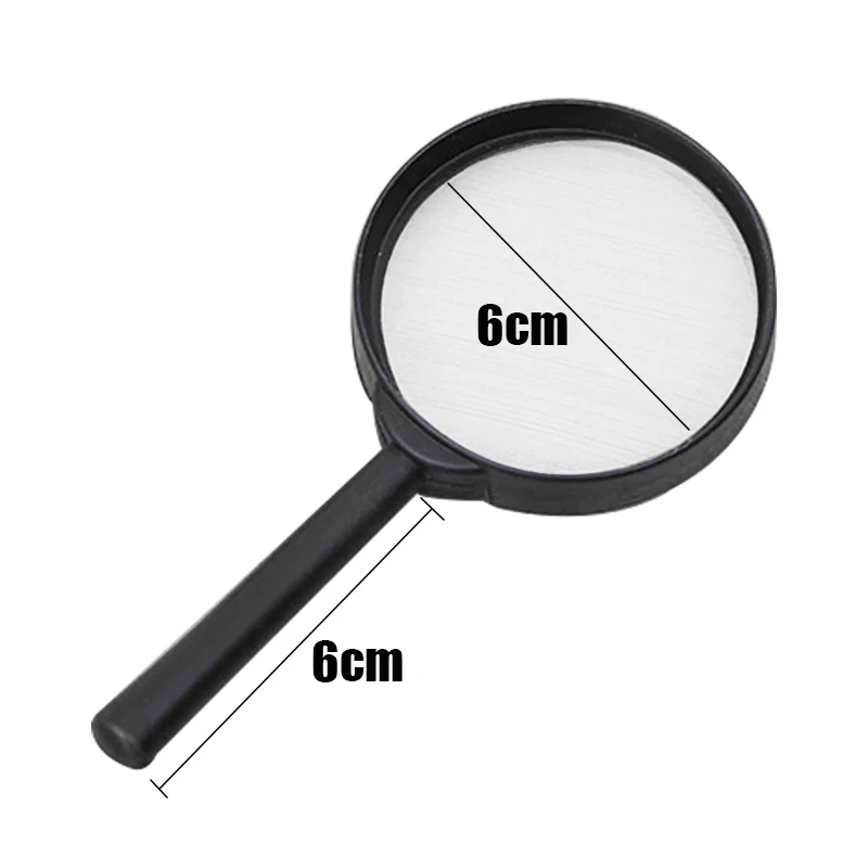 

Mini Pocket Magnifying Glass Handheld Magnifier 3X Portable Magnifying Loupe Reading Glass Lens For Book Reading Coins 60mm