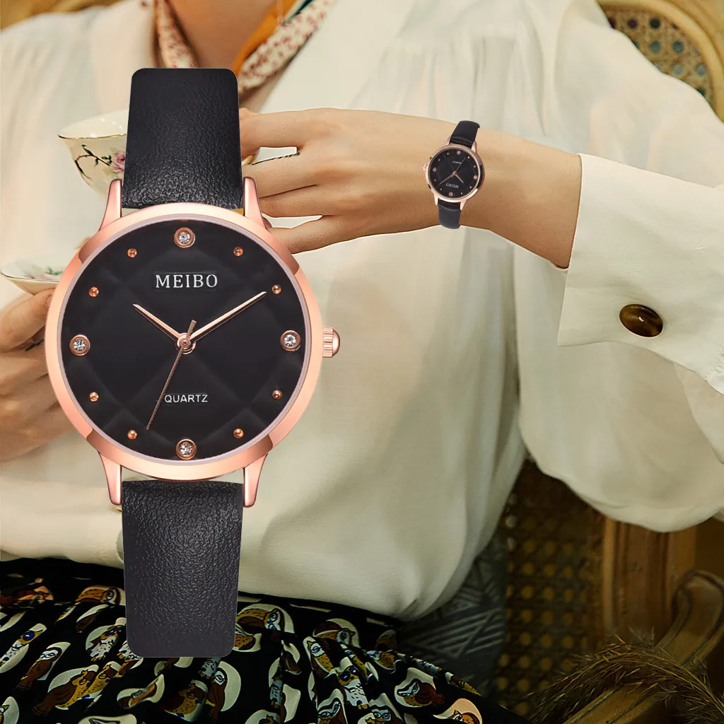 Новые простые женские часы трендовые Модные Кварцевые Женские ювелирные