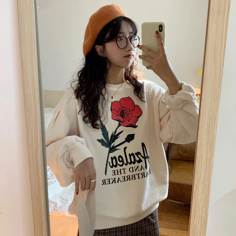 

Small Sweater Women's Loose Korean-style Fleece-lined Thickened Style Popular Cec Jacket