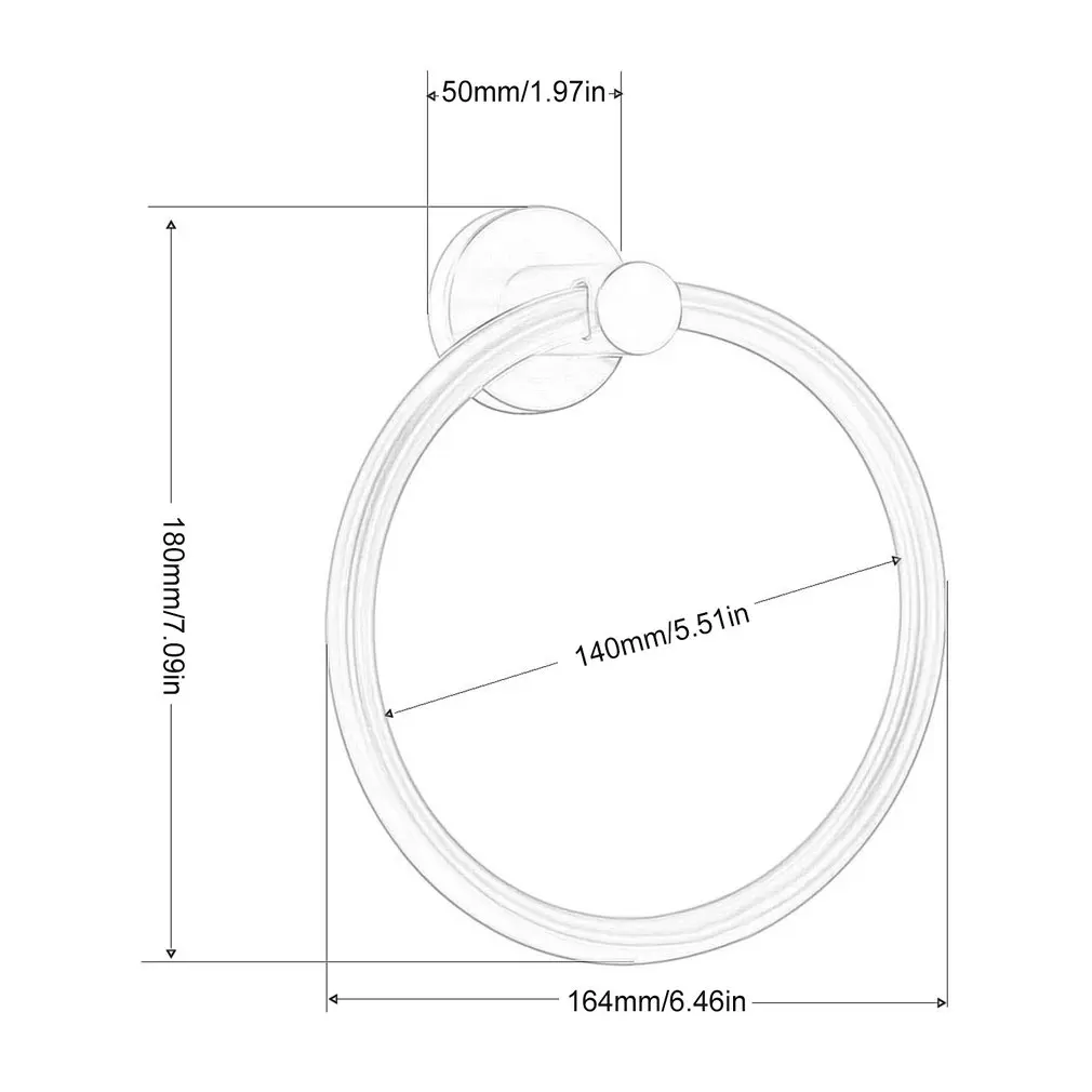 

Towel Ring Hand Towel Holder For Bathroom 304 Stainless Steel Hand Towel Racks Wall Mount Bathroom Hardware Round Towel Hanger