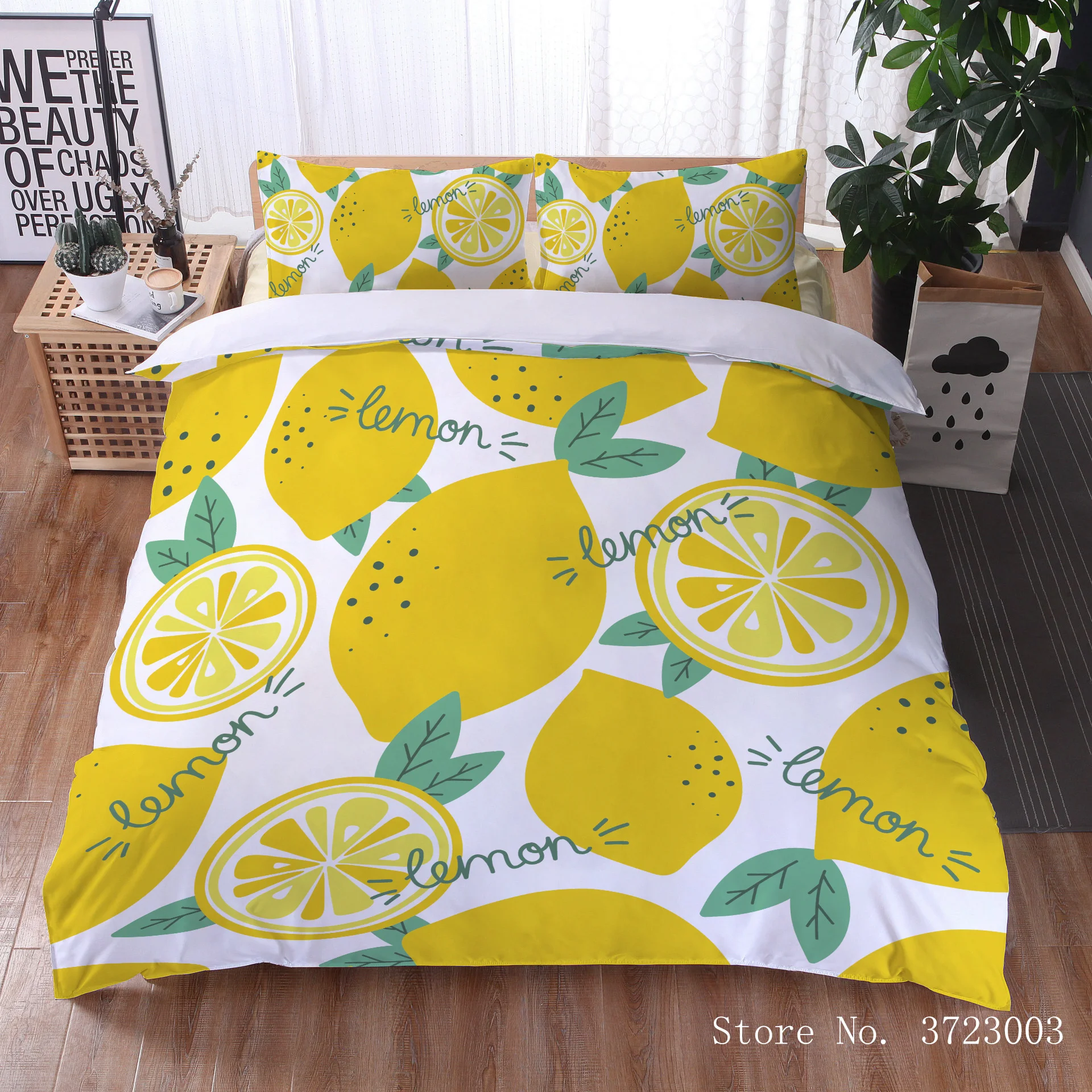 

3D Fruits Digital Printing 2/3pc Bedding Set Suit Kid Quilt Cover Cartoon Game Bed Child Spead Bedroom Bed Duvet Cover