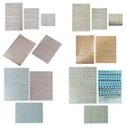 Наклейки с алфавитом, 8 листов, самоклеящиеся, наклейки в виде букв для шапочка выпускника и творчества