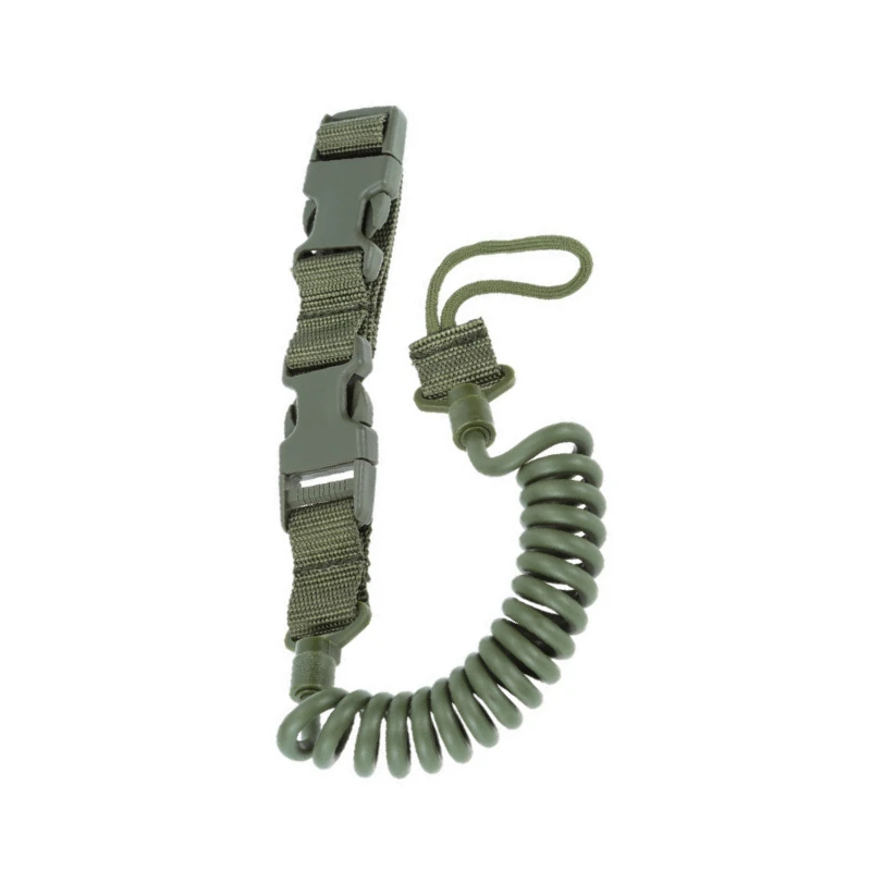 Army green Тактический Пистолет веревка военный шнурок-Темляк двухточечный ремень безопасности винтовки открытый охотничий Стрельба Анти-потеря безопасности веревка охотничий инструмент - Цвет: Army green