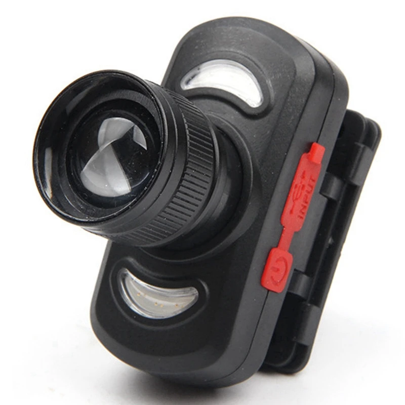 

Bike Headlight USB Rechargeable Bicycle Front Light Water Resistant Adjustable Light for Cycling Fishing Camping