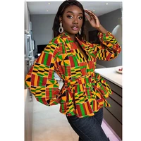 women african dashiki print shirt party african dresses for women 2021 fashion v neck long sleeve shirt women african clothes