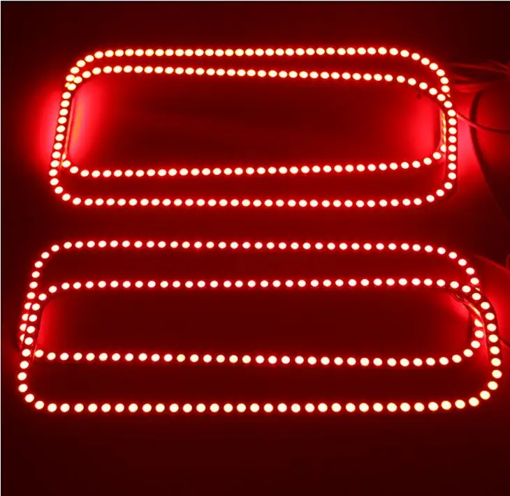 Для Ford F-250 F250 2005 2006 2007 RGB светодиодный ангельские глазки многоцветный с Halo кольцом дистанционное управление фар