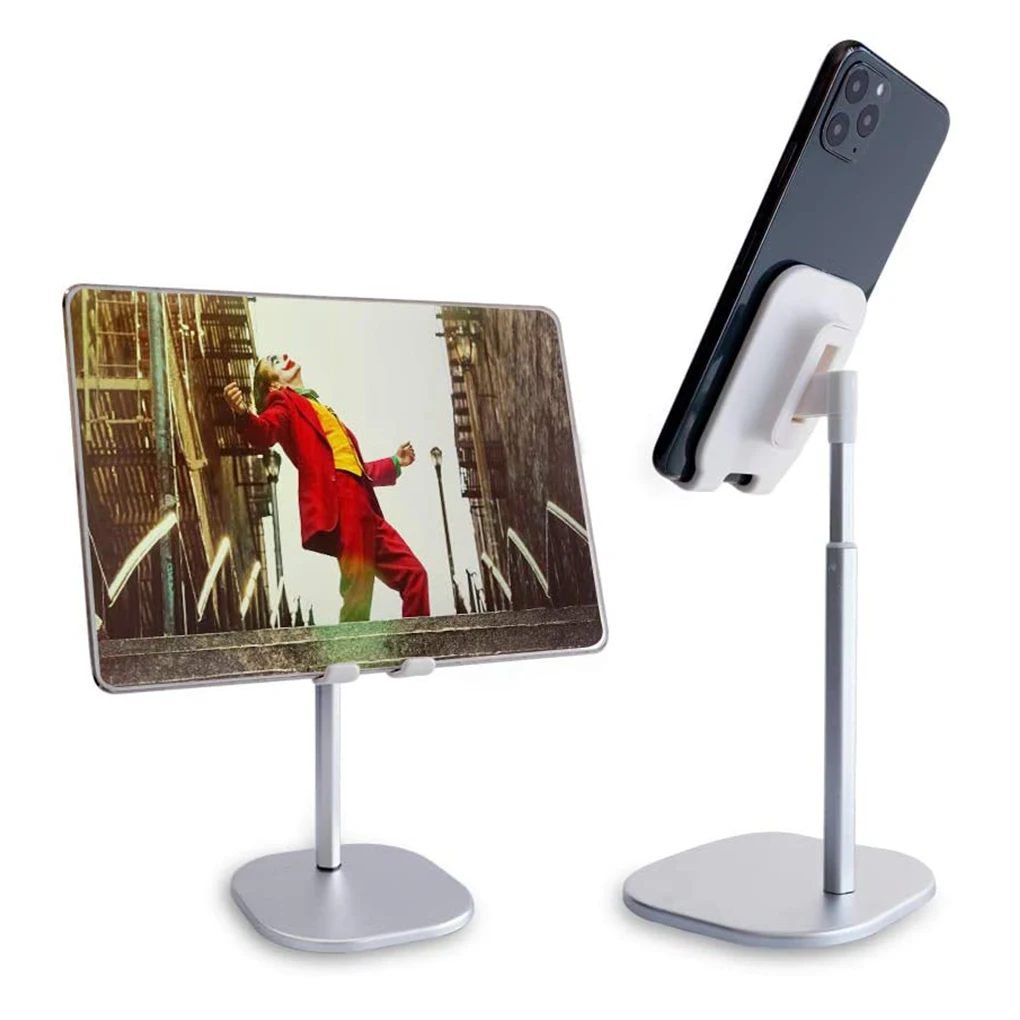 

Z04 Desktop Phone Holder Tablet Stand For Ipad Phones Universal Bracket Metal Telescopic Adjustable Height Angle Live Support