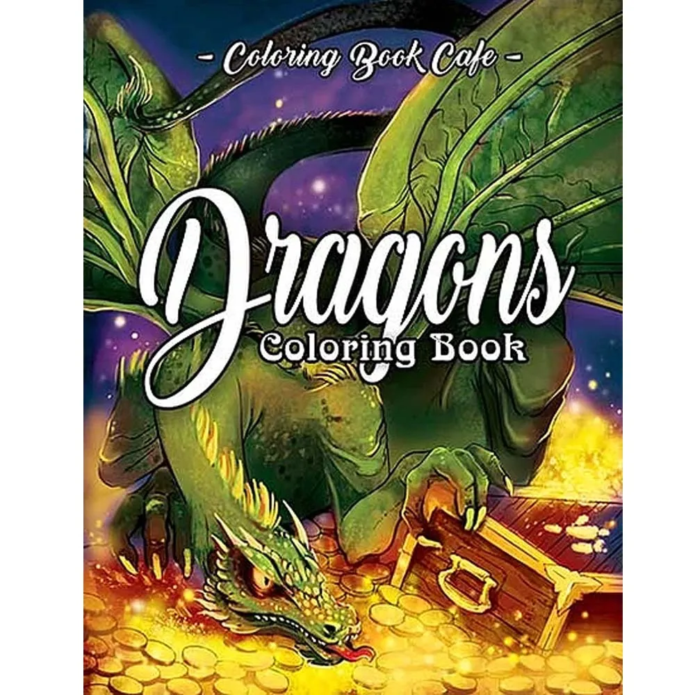 Dragons Coloring Book:  Featuring Magnificent Dragons, Beautiful Princesses and Mythical Landscapes for Fantasy Lovers 25-page