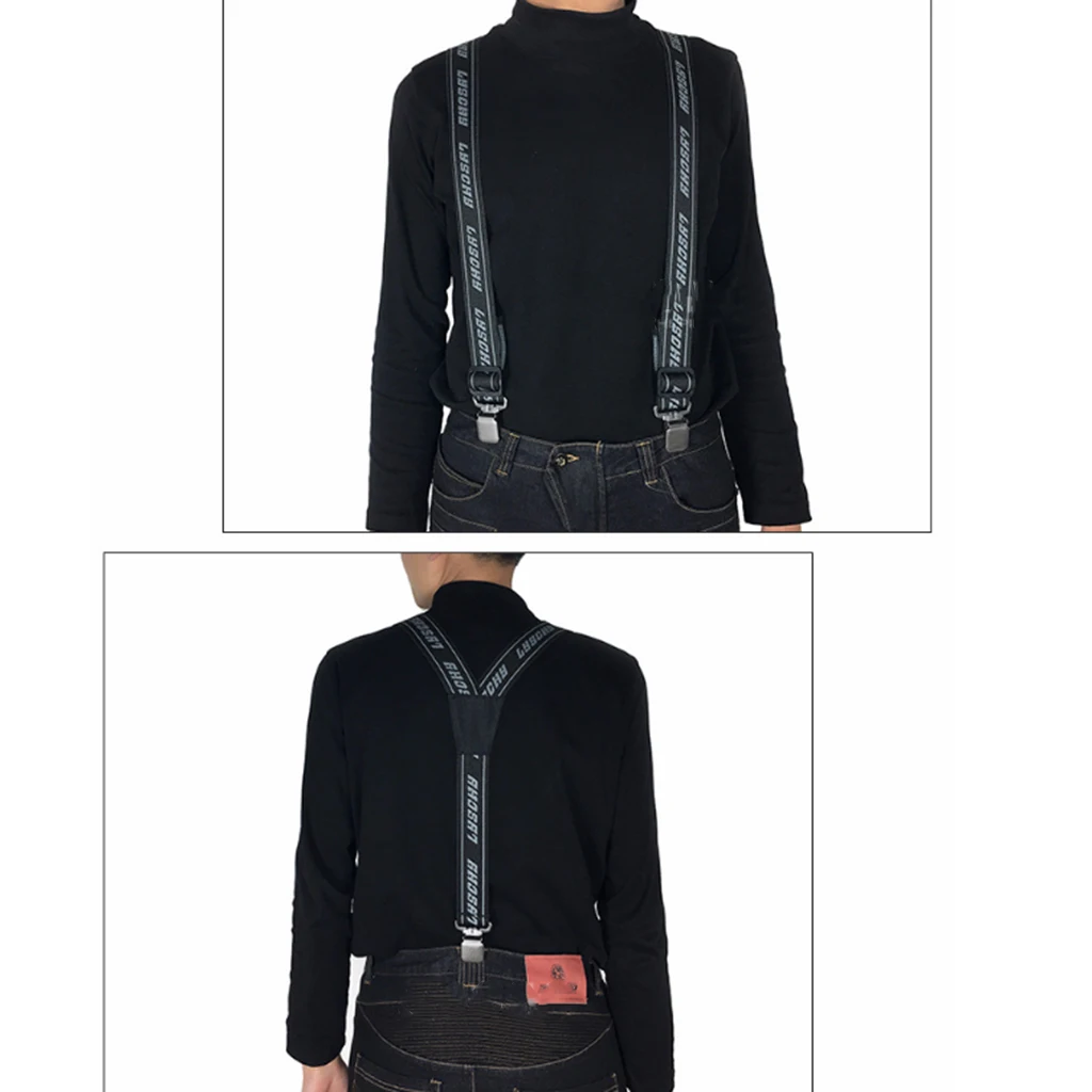 Эластичные подтяжки для штанов регулируемые Y-образной спины мотогонок мужские