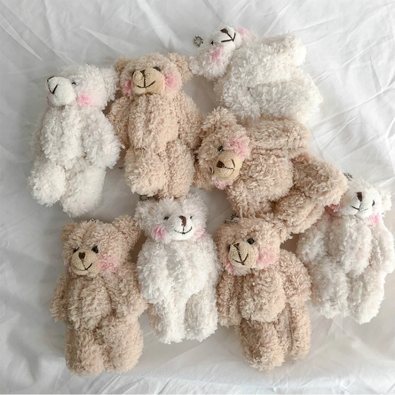 Cute Bear Animal Plush Doll Key Chains Backpack Toy Keychain Ring Bag Phone Decoration Pendant Kids Girl Gift | Игрушки и хобби