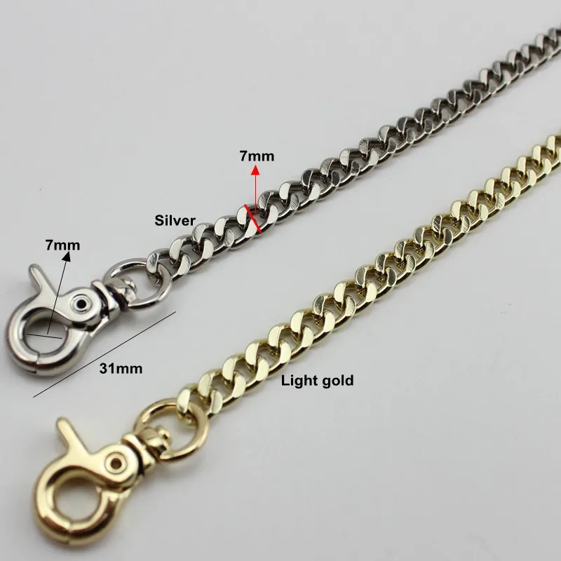 120 см 7 мм ширина Модные Цепочки сделай сам сумки кошельки ремешок от аксессуары