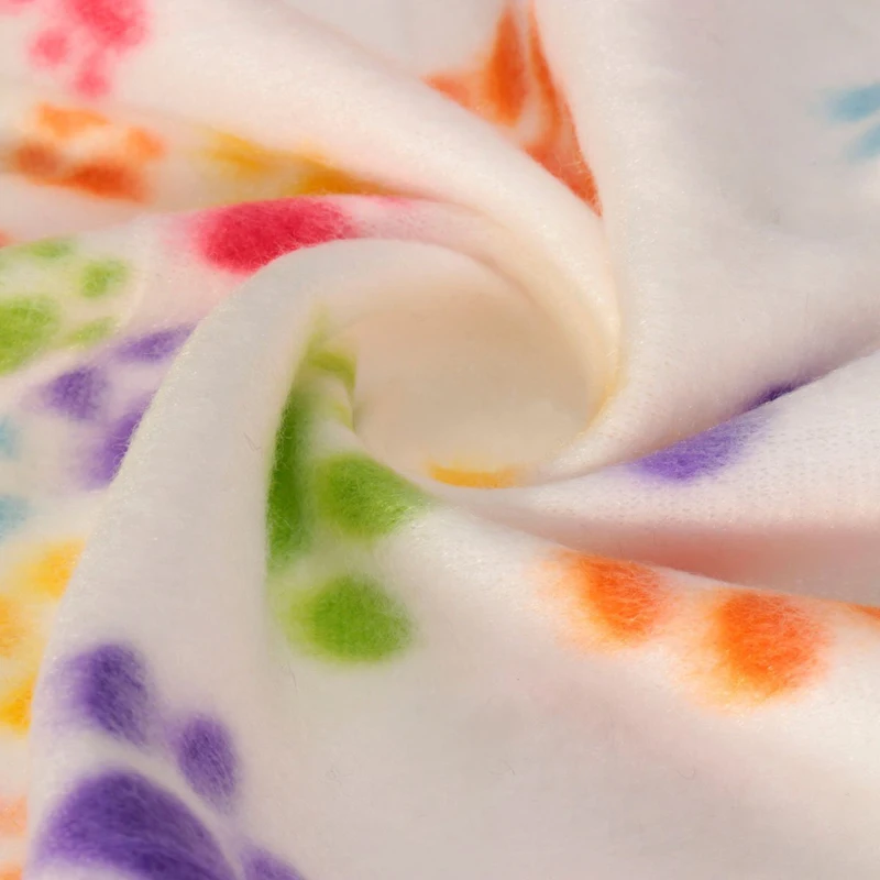 Одеяло для питомцев с принтом ног Флисовое одеяло животных коврик кошек и собак