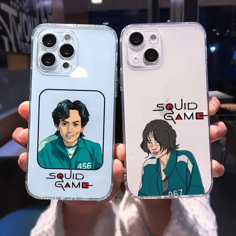 

Squid Game Phone Case for iphone 13 12 11 pro max mini 6 6s 7 8 plus SE2020 X XR XS shell iphone 13 pro max case Round Six 067