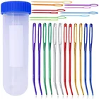 Иглы LMDZ с изогнутым кончиком для вязания крючком, 22 шт.