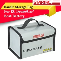 startrc fireproof waterproof lipo battery safety bag for rc models multicopter dronecarboat handle battery storage bag