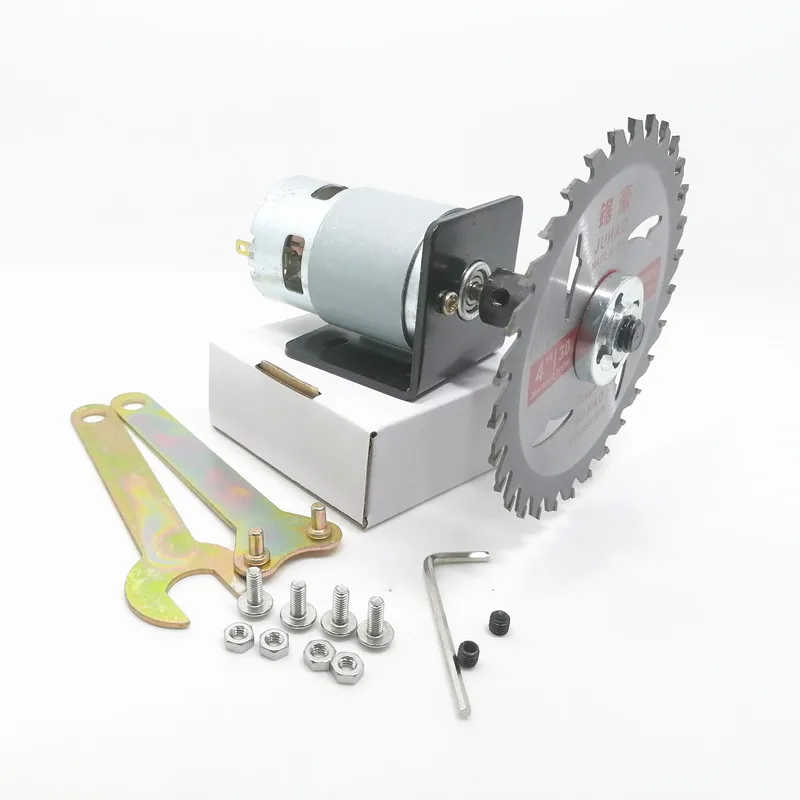Máquina de Corte Rolamento de Esferas do Motor Serra de Mesa Carpintaria Auto Feita 288w 6000rpm12000rpm 775 Duplo Multifuncional Dc12v-24v 4a